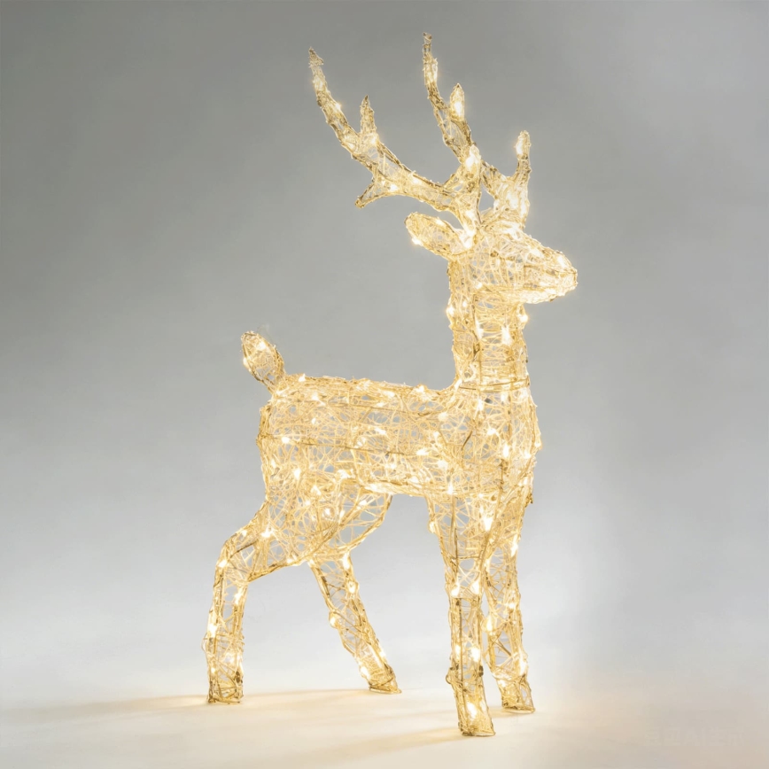Aigostar - LED utomhus juldekoration 120 LED/8 funktioner 0,8 m IP44 varmvit snögubbe