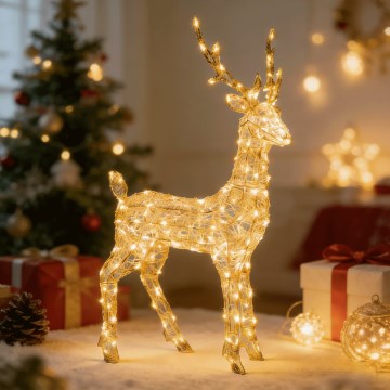 Aigostar - LED utomhus juldekoration 180 LED/8 funktioner 1,05 m IP44 varmvit hjort