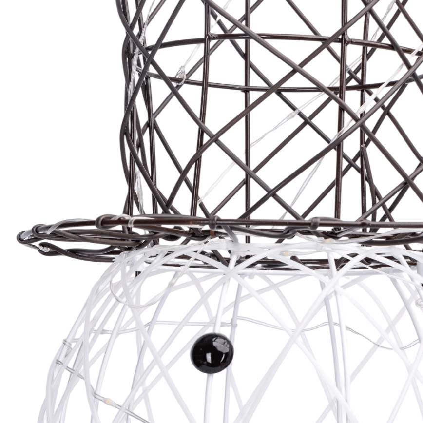 Aigostar - LED utomhus juldekoration 200xLED/8 funktioner 0,9m IP44 kallvit snögubbe
