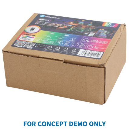 Aigostar - LED utomhus juldekoration 260xLED/8 funktioner 1,2 m IP44 varmvit snögubbe