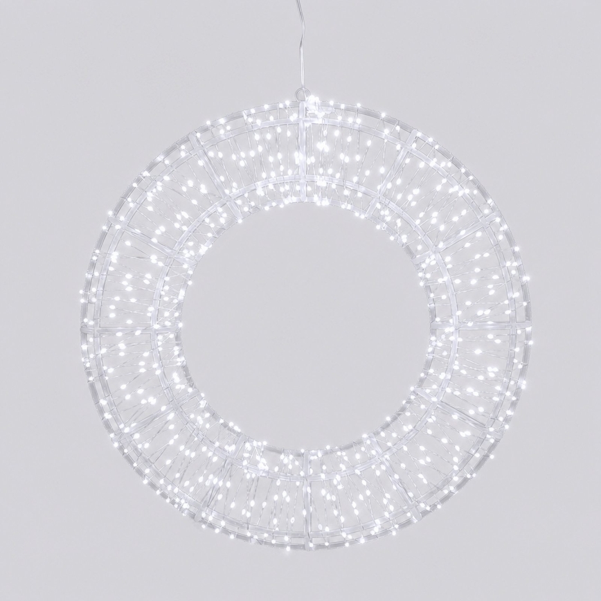 Aigostar - LED utomhus juldekoration 540xLED/6W/230V IP44 kallvit 45cm ring