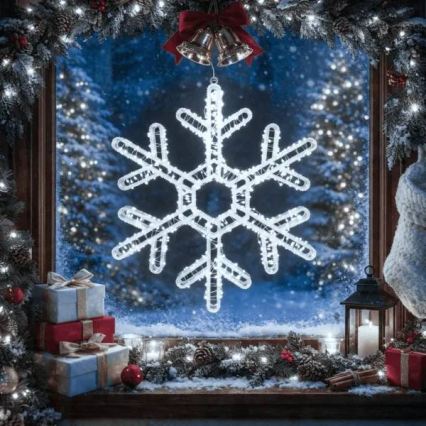 Aigostar - LED utomhus juldekoration 540xLED/6W/230V IP44 kallvit 45cm snöflinga