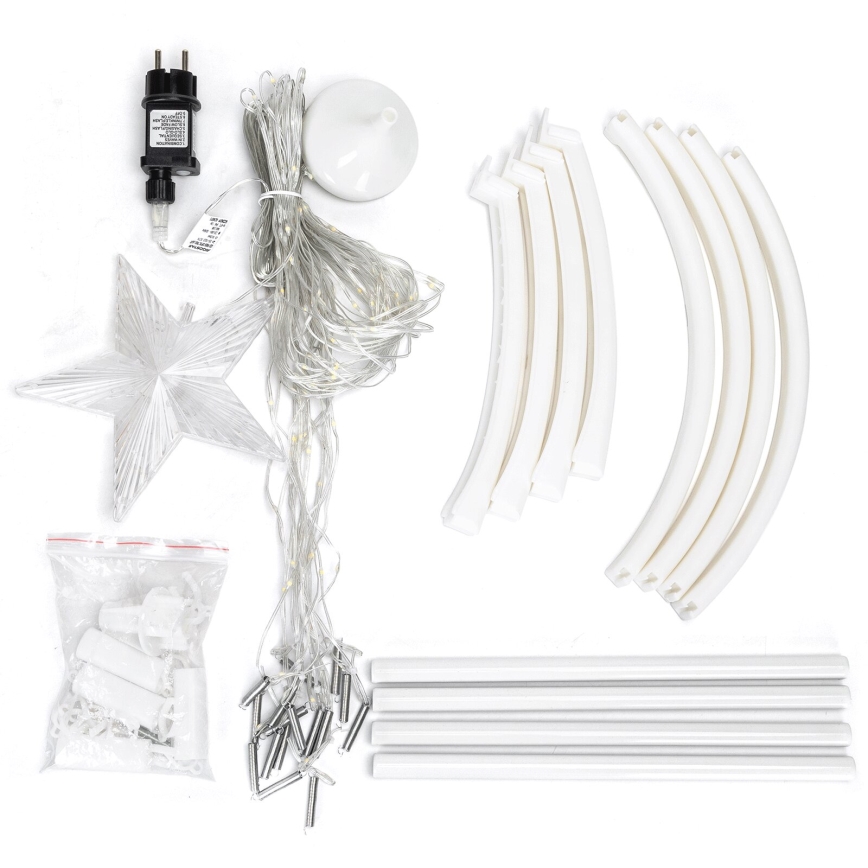 Aigostar - LED Utomhus juldekoration LED/3,6W/230V 150 cm IP44 kallvit