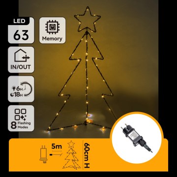 Aigostar - LED Utomhus juldekoration LED/3,6W/230V 60 cm IP44 varmvit
