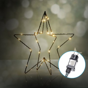 Aigostar-LED Utomhus juldekoration LED/3,6W/230V stjärna 30 cm IP44 varmvit