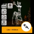 Aigostar - LED utomhus juldekoration LED/3,6W/31/230V 2700K 120 cm IP44 ren
