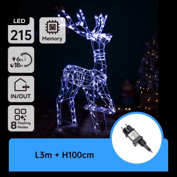 Aigostar - LED utomhus juldekoration LED/3,6W/31/230V 6500K 105 cm IP44 ren