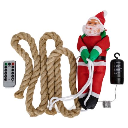Aigostar - LED utomhus juldekoration LED/4xAA IP44 jultomte med fallskärm
