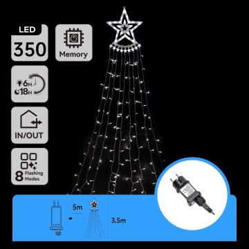 Aigostar - LED utomhus juldekoration LED/6W/230V 3,5m IP44 kallvit