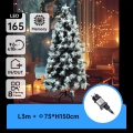 Aigostar - LED utomhus julgran 165xLED/8 funktioner 1,5 m IP44 kallvit