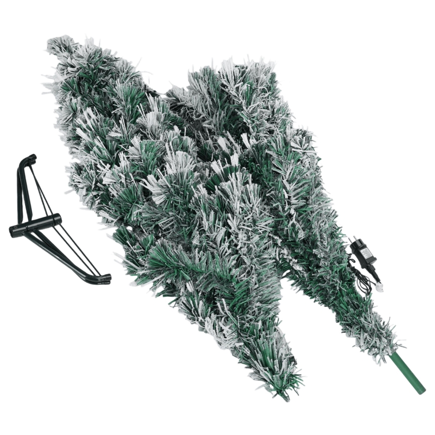 Aigostar - LED utomhus julgran 245 LED/8 funktioner 2,1 m IP44 varmvit