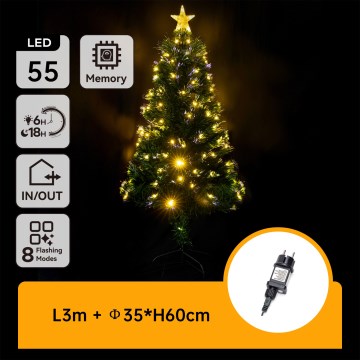Aigostar - LED utomhus-julgran LED/3,6W/230V 60 cm IP44 varmvit