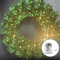 Aigostar - LED utomhus julkrans 72xLED/3xAA Ø 50 cm IP44 varmvit