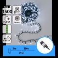Aigostar - LED utomhus julljusslinga 1500xLED/8 funktioner 33m IP44 kallvit