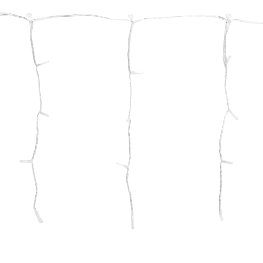 Aigostar - LED utomhusslinga för jul 200 LED/3,6 W/230 V/8 funktioner/10x0,4 m/IP44 kallvit