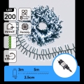 Aigostar - LED utomhus julljusslinga 200xLED/8 funktioner 8m IP44 kallvit
