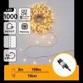 Aigostar - LED utomhus julslinga 1000xLED/8 funktioner 103m IP44 varmvit