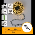 Aigostar - LED utomhus julslinga 1000xLED/8 funktioner 23m IP44 varmvit
