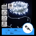 Aigostar - LED utomhus julslinga 100xLED/8 funktioner 13m IP44 kallvit