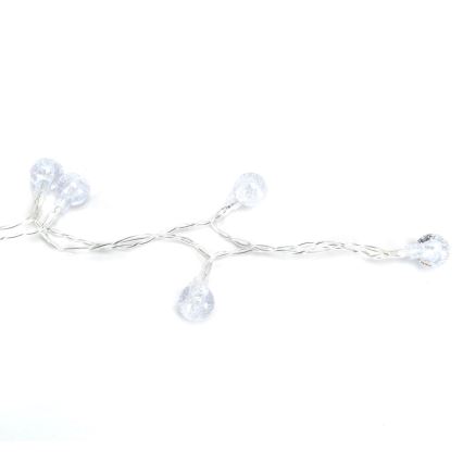 Aigostar - LED-utomhusslinga för jul 100 LED / 8 funktioner, 3x AA, 10,3 m, IP44, flerfärgad