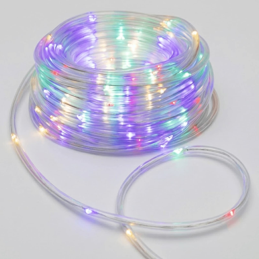 Aigostar - LED utomhus julslinga 100xLED/8 funktioner 3xAA 10,3m IP44 flerfärgad
