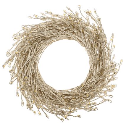 Aigostar - LED utomhus julbelysning 100xLED/8 funktioner 3xAA 3,3m IP44 kallvit