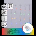 Aigostar-LED Utomhus julslinga 100xLED/8 funktioner 3xAA 8x0,4m IP44 flerfärgad