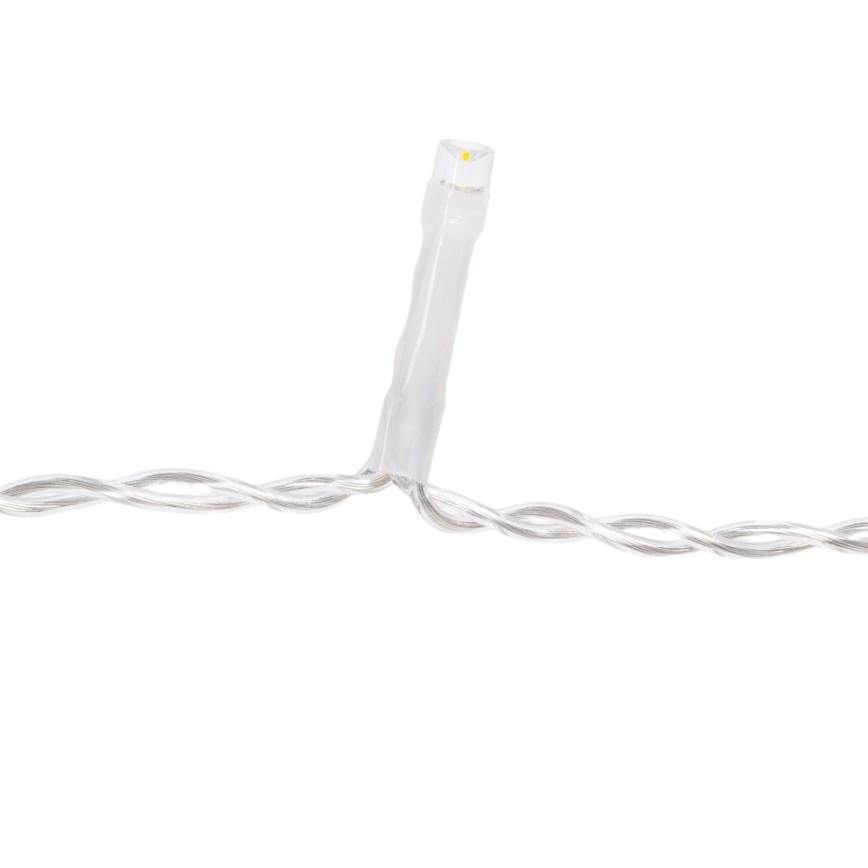 Aigostar-LED Utomhus julslinga 100xLED/8 funktioner 3xAA 8x0,4m IP44 flerfärgad