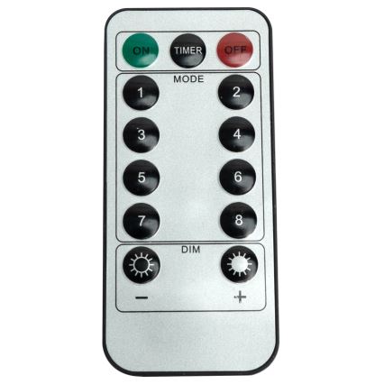 Aigostar - LED utomhusslinga 120xLED/6W/230V/8 ljuslägen 3x0,6m IP44 kallvit + fjärrkontroll