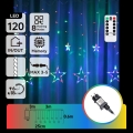 Aigostar - LED utomhus julslinga 120xLED/8 funktioner 6x0,6m IP44 flerfärgad + fjärrkontroll