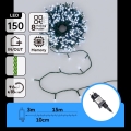 Aigostar - LED utomhus julslinga 150 LED/8 funktioner 18 m IP44 kallvit