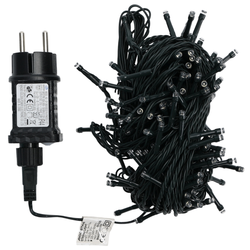 Aigostar - LED utomhus julslinga 150 LED/8 funktioner 18 m IP44 kallvit