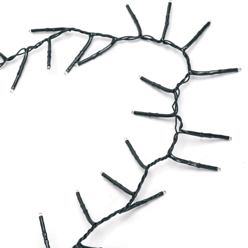 Aigostar - LED utomhus julslinga 200 LED/8 funktioner 8 m IP44 kallvit