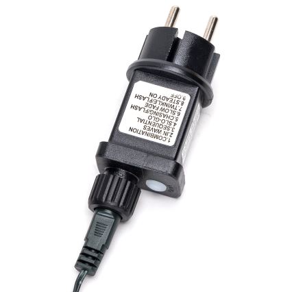 Aigostar - LED utomhus julslinga 200 LED/8 funktioner 8 m IP44 kallvit