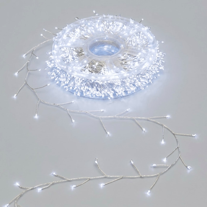Aigostar - LED Utomhus julslinga 2000xLED/8 funktioner 53m IP44 kallvit