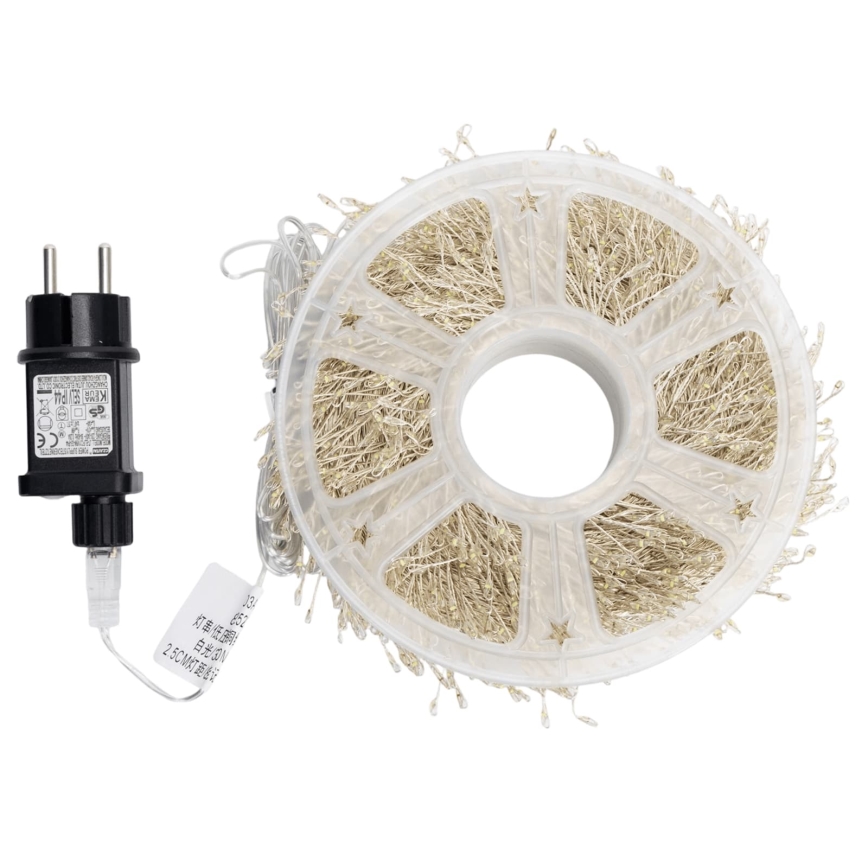 Aigostar - LED Utomhus julslinga 2000xLED/8 funktioner 53m IP44 kallvit