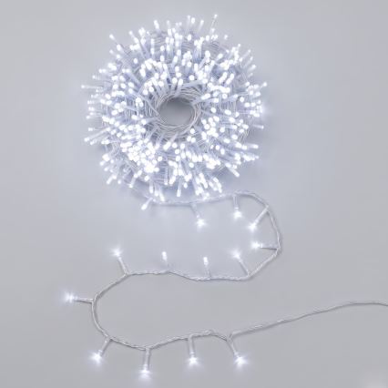 Aigostar - LED Utomhus julslinga 300xLED/8 funktioner 18m IP44 kallvit
