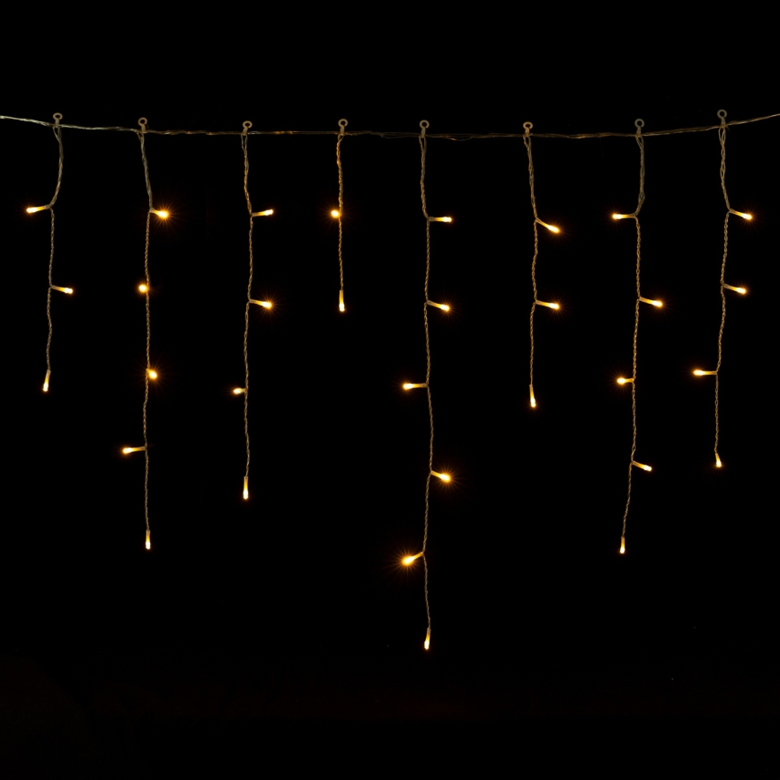 Aigostar - LED utomhus julslinga 300xLED/8 funktioner 3xAA 18x0,6 m IP44 varmvitt