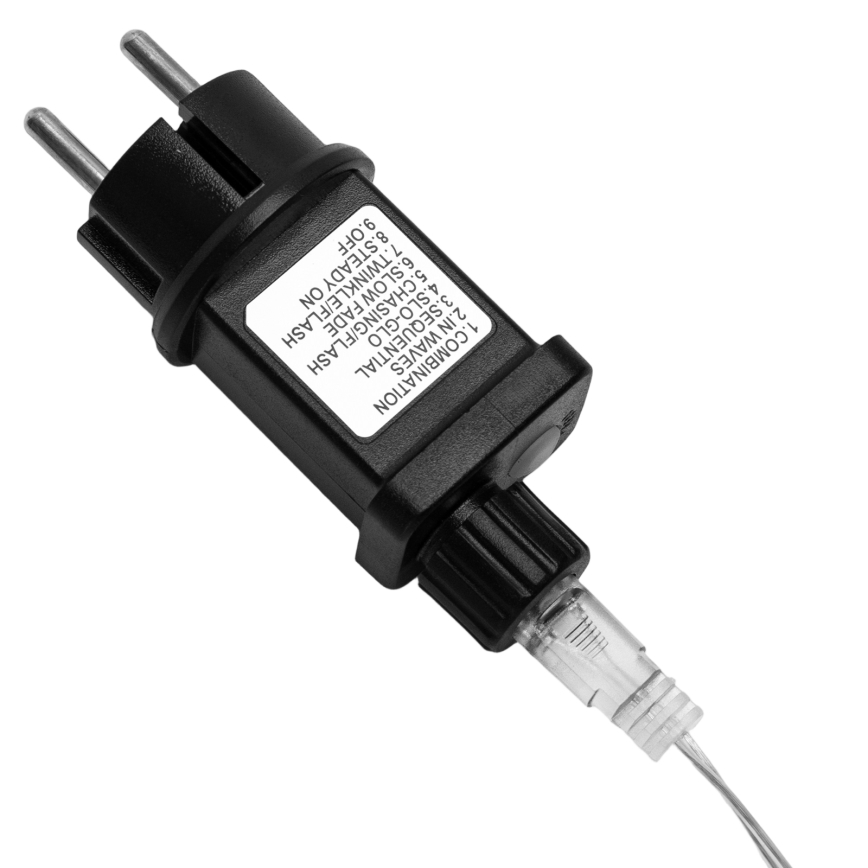 Aigostar - LED utomhus julslinga 300xLED/8 funktioner 4m IP44 kallvit