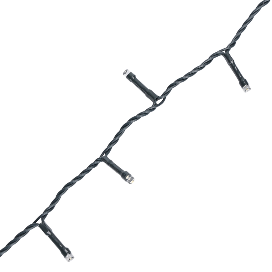 Aigostar - LED-julslinga för utomhusbruk, 500 LED / 8 funktioner, 4×AA, 25,3 m, IP44, flerfärgad