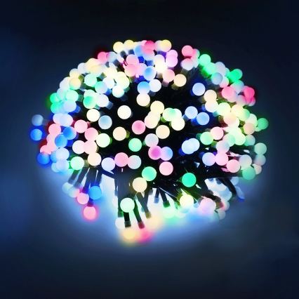 Aigostar - LED utomhus julslinga 50xLED/8 funktioner 3xAA 5,3m IP44 flerfärgad