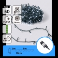 Aigostar - LED utomhus julslinga 50xLED/8 funktioner 8m IP44 kallvit