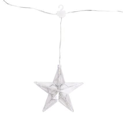 Aigostar - LED utomhus ljusslinga 70xLED 1,2x1m IP44 kallvit stjärnor