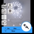 Aigostar - LED utomhus julslinga 750xLED/8 funktioner 78m IP44 kallvit
