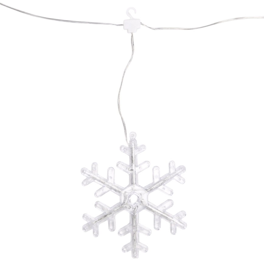 Aigostar - LED utomhusslinga för jul 84xLED/8 funktioner 1,2x1m IP44 kallvit snöflingor