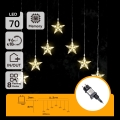 Aigostar - LED utomhus julslinga med stjärnor 70xLED/230V 1,2x1m IP44 varmvit