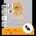 Aigostar - LED utomhus ljusslinga 100xLED/8 funktioner 5,3m IP44 varmvit