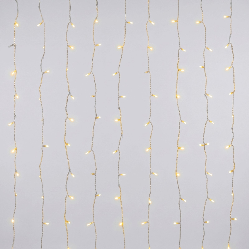 Aigostar - LED utomhusslinga för jul 192xLED/8 funktioner 3xAA 4,5x1,2m IP44 varmvit