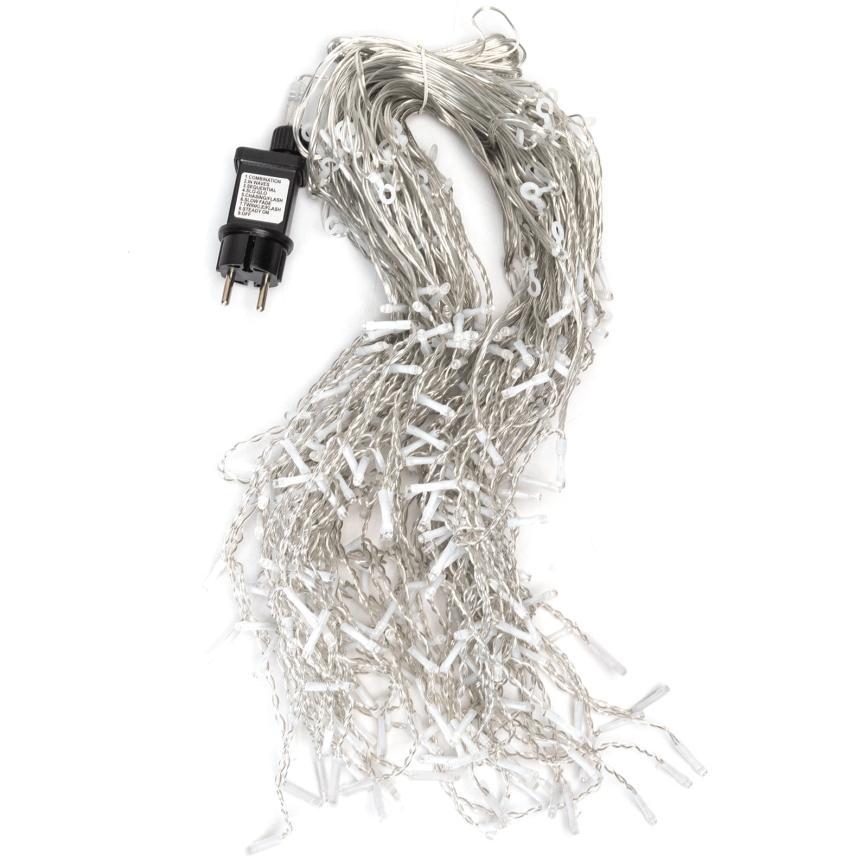 Aigostar - LED utomhusslinga för jul 300xLED/8 funktioner 15x0,4 m IP44 kallvit