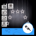 Aigostar - LED utomhus ljusslinga 70xLED 1,2x1m IP44 kallvit stjärnor